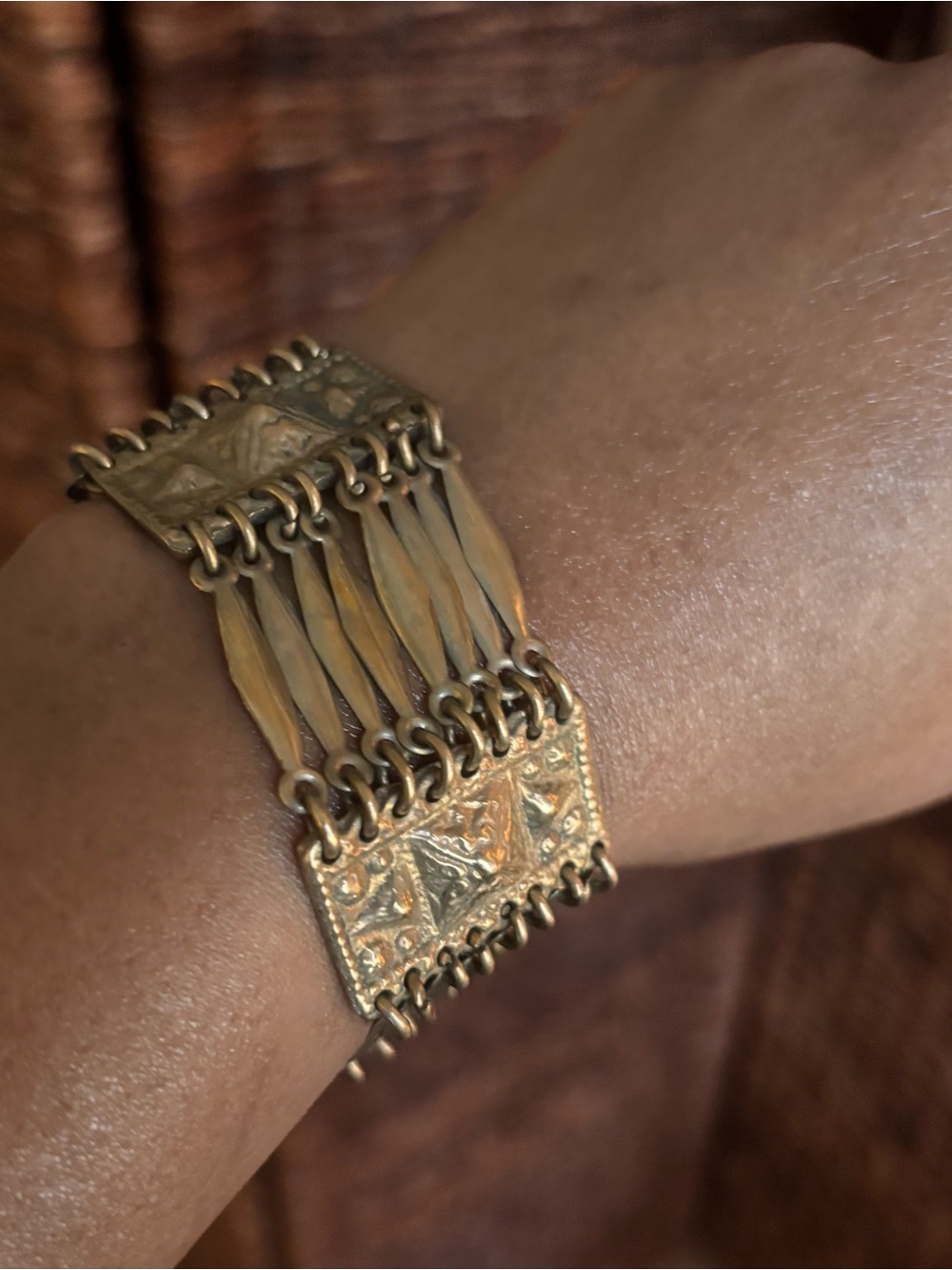 Gold Link Statement Bracelet - Women Jewelry
